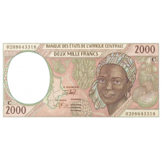 P103Ch Congo Republic - 2000 Francs Year 2002
